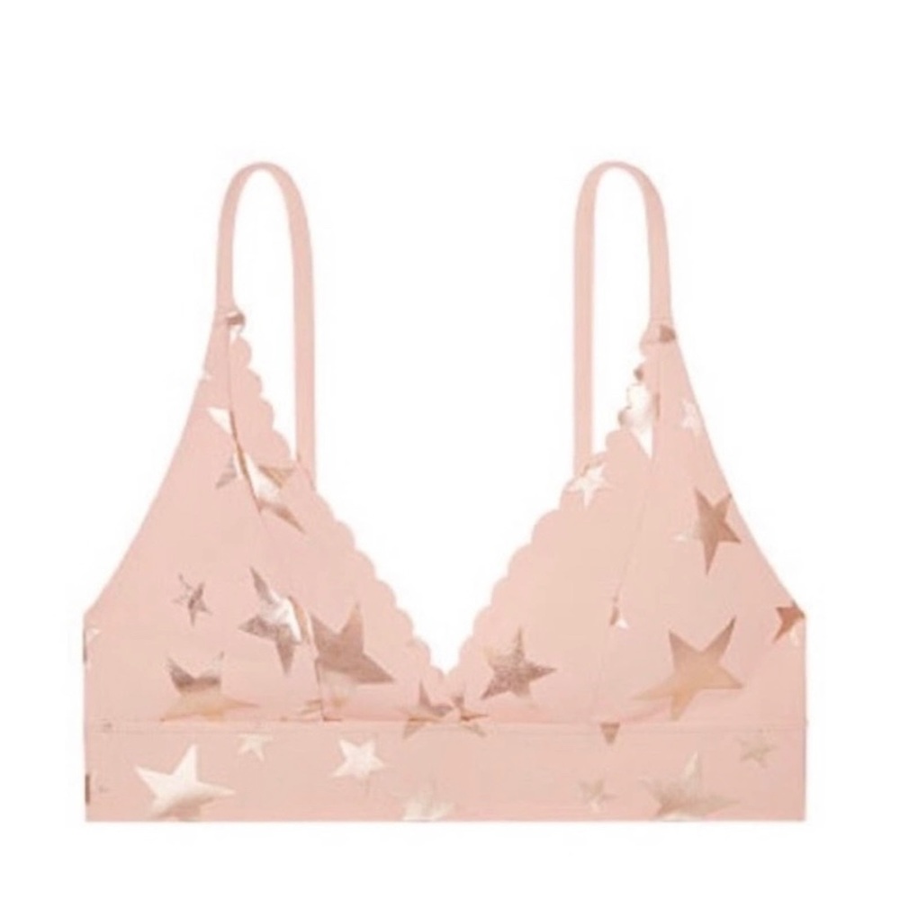 Victoria Secret Pink funky star bonded bralette